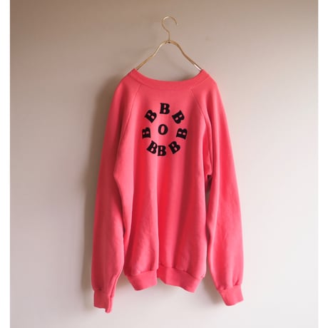 90s "Fruit Of The Loom" flocky print sweat