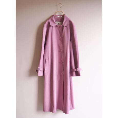 "Misty Harbor" purple balmacaan coat