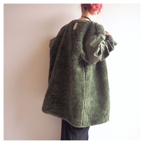 90s Dutch Army boa liner jacket