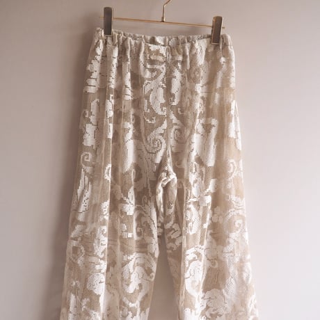 original remake filet lace wide pants (BE)