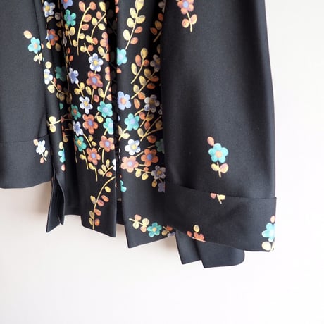 70s floral short jacket