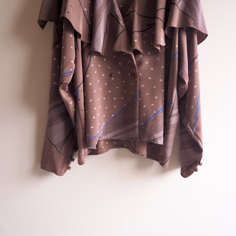 "P.g.Ruggesi" abstract ruffle blouse