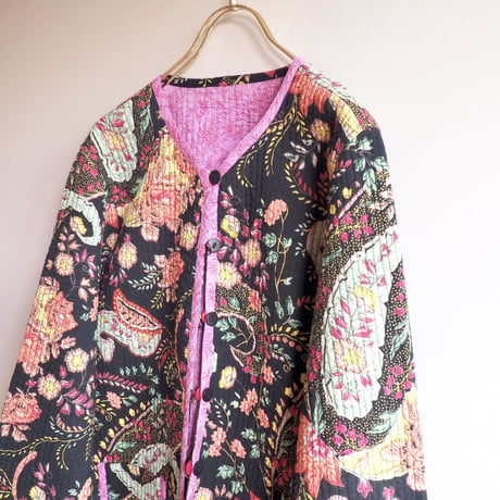 vintage reversible floral × paisley jacket