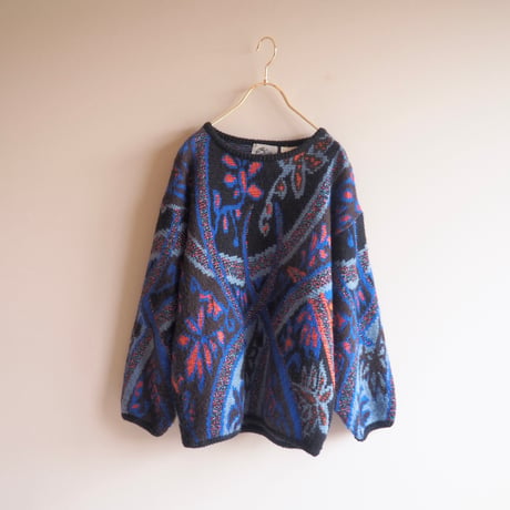 "Connexion Au Contraire" metallic abstract sweater