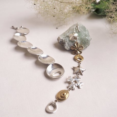 "Robert Lee Morris" silver925 motif bracelet