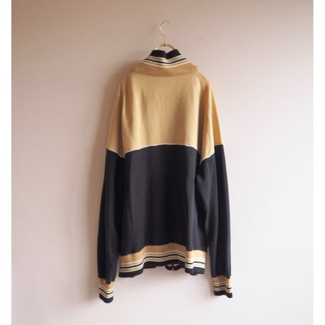 80s "NIKE" beige × black track jacket