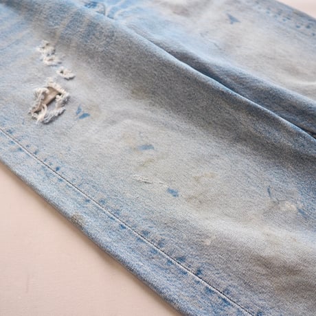 90s made in USA Levi's 501 damage denim