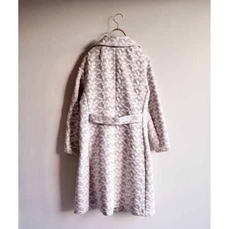 60s double knit floral coat