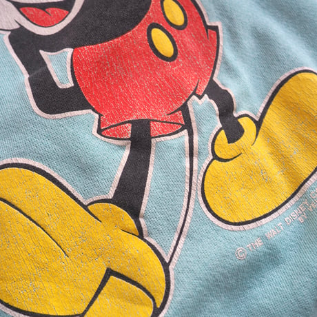 80s "Velva Sheen" mickey print sweat  (mint)