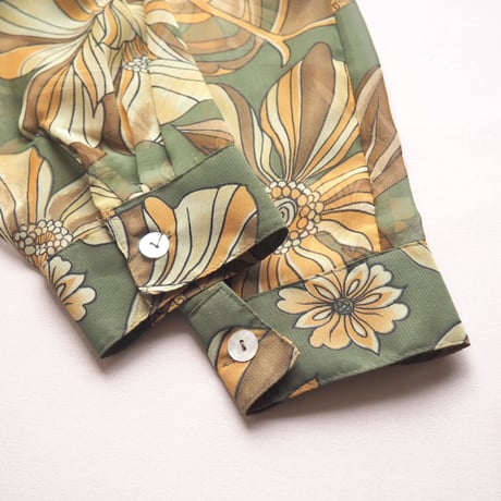 "impressions" floral print sheer blouse