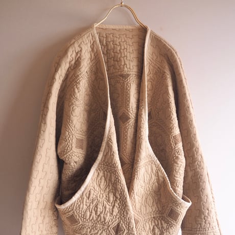 vintage quilted design jacket