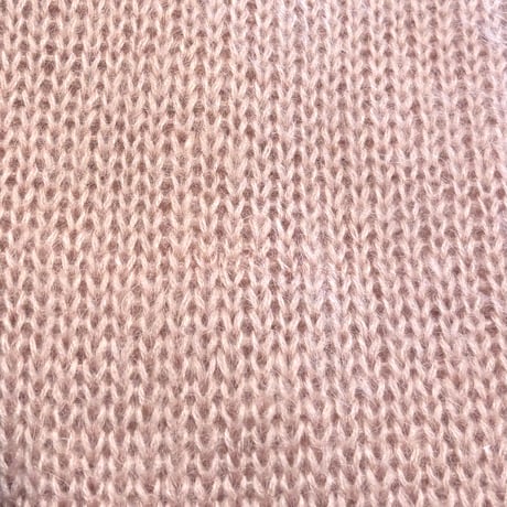 "REFERENCE POINT" cropped mohair sweater (dusty pink)