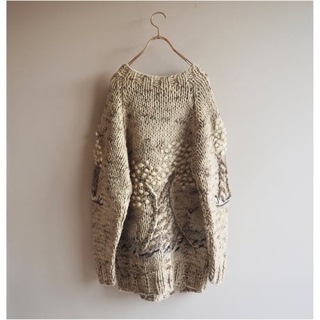 vintage low gauge design sweater