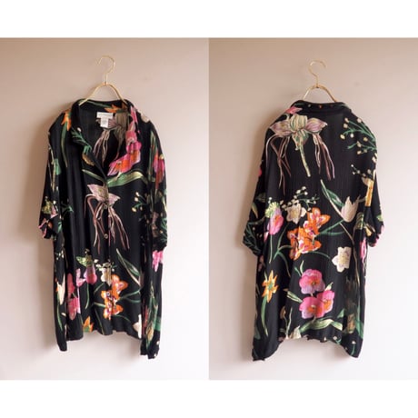 "Anna Maxwell" floral blouse & sleeveless maxi dress