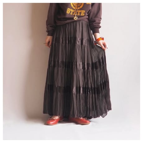 "I.N.C" silk pleated maxi skirt