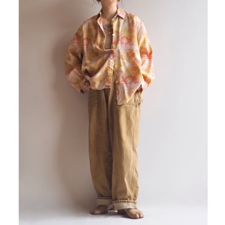 vintage oversized floral blouse