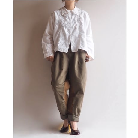 1900s〜 edwardian lace collar night blouse