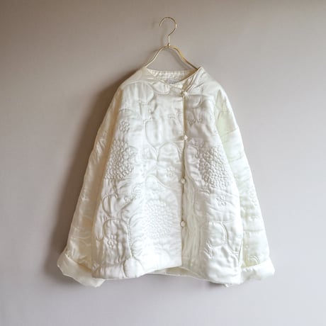"Lord&Taylor" floral satin quilted jacket