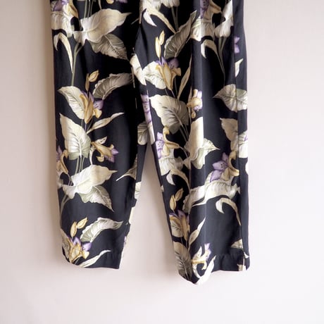 ”Coldwater Creek" floral silk easy pants