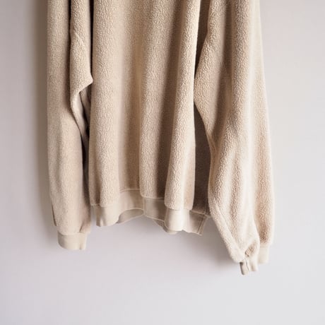 90s beige oversized plain sweat