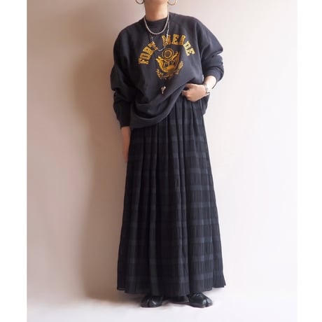 "GEORGE SIMONTON" sheer textured maxi skirt