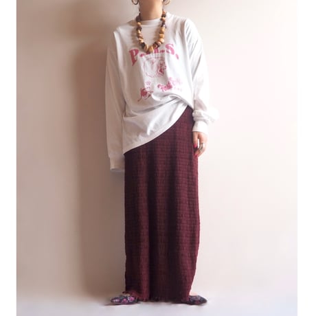 90s "center star" print long t-shirts
