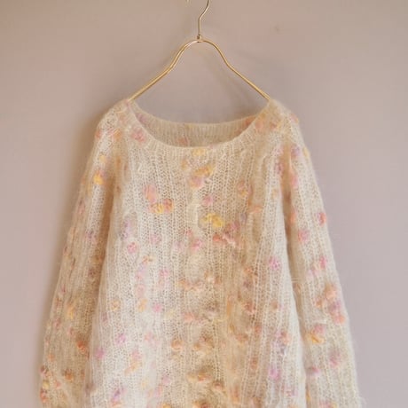 vintage fuzzy nep yarn sweater