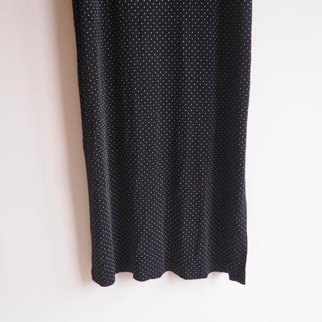 90s "Ronni Nicole" elastic dot sleeveless midi dress