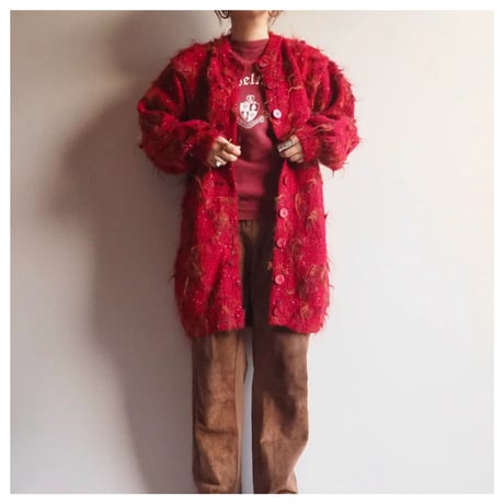 【YORKLAND】ビンテージモヘアケープロングコート　スコットランド製 YORKLAND】ビンテージモヘアケープロングコート スコットランド製