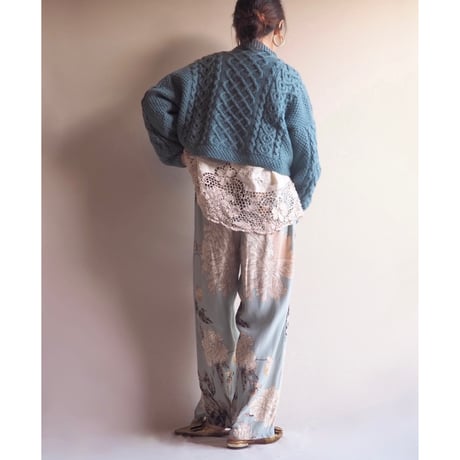 "Citron Santa Monica" floral silk pants (BU)
