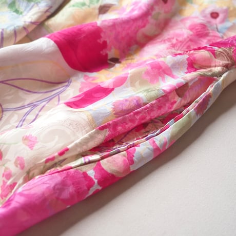 80s "Mary Mcfadden" floral house maxi dress