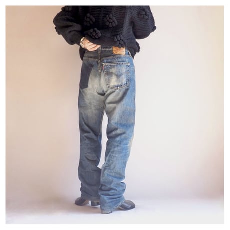00s made in USA Levi's 501 damage denim pants