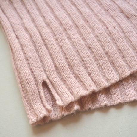 vintage acrylic × Kid mohair turtleneck sweater