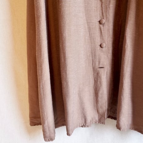 euro vintage brown oversized maxi dress