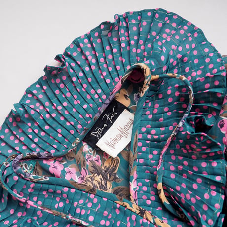 80s "Diane Freis × Neiman Marcus"  dot floral special maxi dress