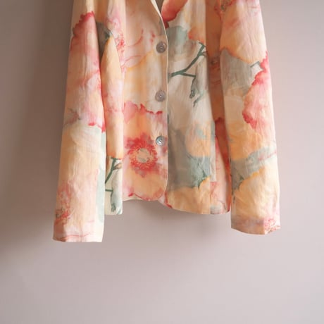 "Chico's" watercolor floral jacket