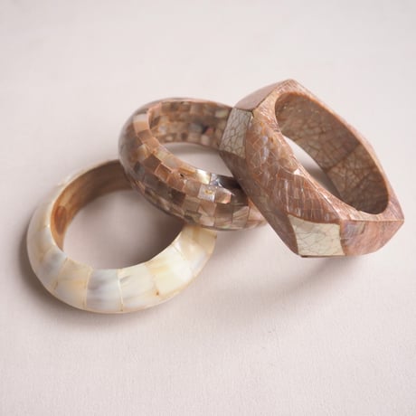 vintage various shell bangle