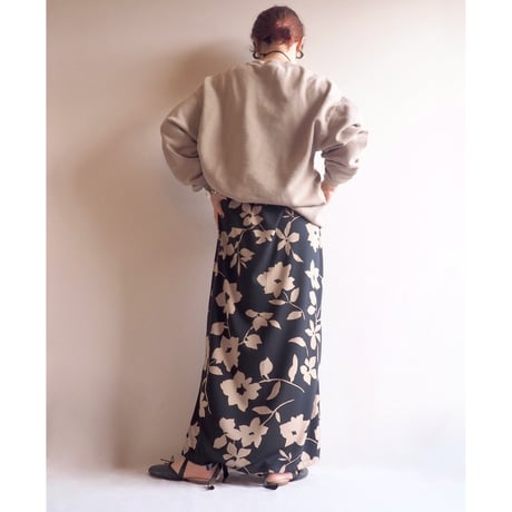 "NOTATIONS" floral maxi skirt