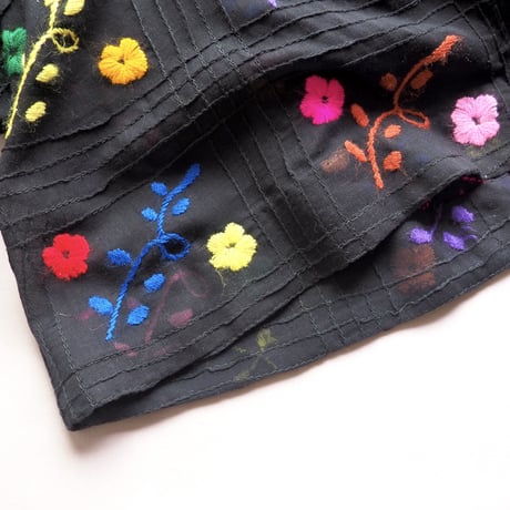 70s Mexican embroidered maxi dress
