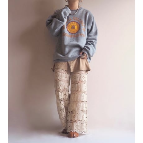 80s "collegiate pacific" college print sweat