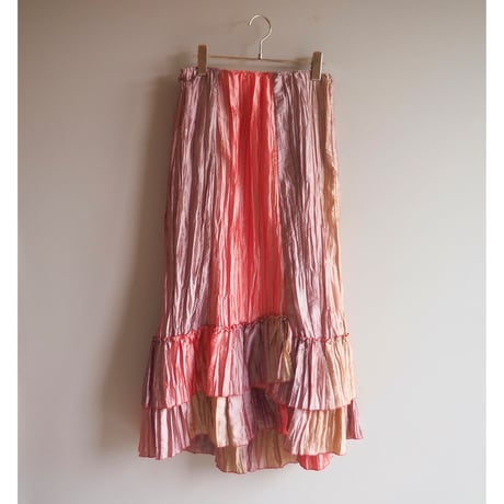 vintage iridescent gradation maxi skirt
