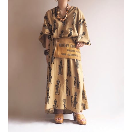 "NEFERTITI" ethnic kaftan dress