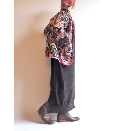 vintage reversible floral × paisley jacket