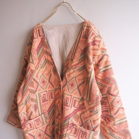 vintage abstract oversized texture jacket