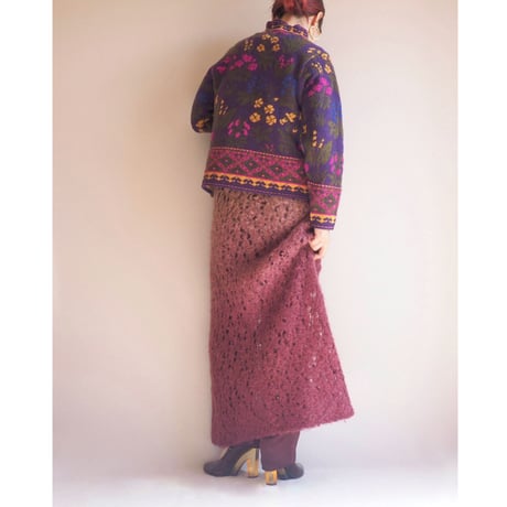 "Michelle Stuart" floral pattern sweater