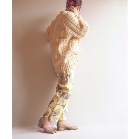 made in Ireland aran knit sweater