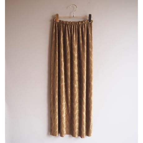 made in USA micro pleated maxi skirt
