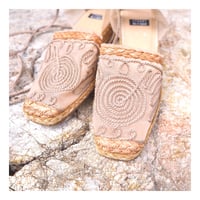 vintage stuart weitzman sheer circle espadrilles