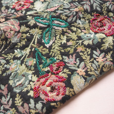 70s〜 ”Lilli Ann" floral beaded tapestry pants