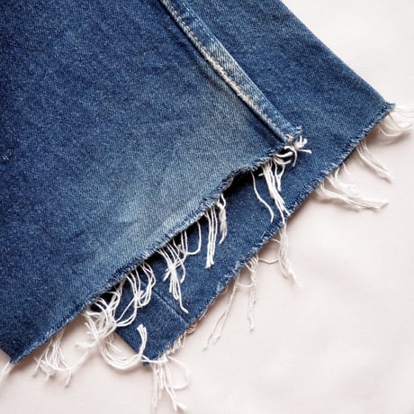 90s made in USA Levi's 501 cut off denim pants